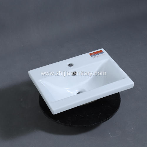 Square imported wash basin top mount vanity